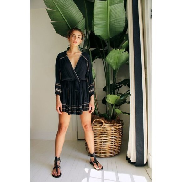 NWOT Free People Delilah Embroidered Wrap Dress Size S - Picture 6 of 8